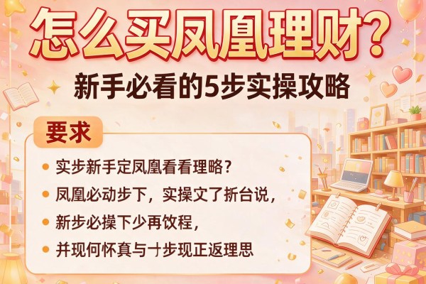 怎么买凤凰理财？新手必看的5步实操攻略