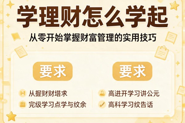 学理财怎么学起：从零开始掌握财富管理的实用技巧