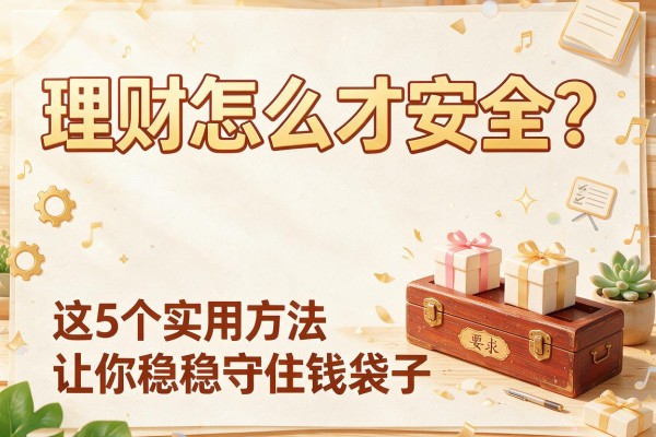 理财怎么才安全？这5个实用方法让你稳稳守住钱袋子