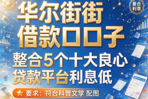 华尔街借款口子，整合5个十大良心贷款平台利息低
