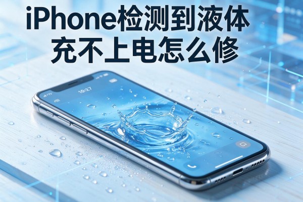 iPhone检测到液体充不上电怎么修？