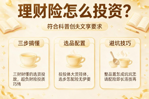 理财险怎么投资？三步搞懂选品、配置和避坑技巧