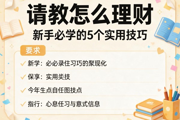请教怎么理财：新手必学的5个实用技巧