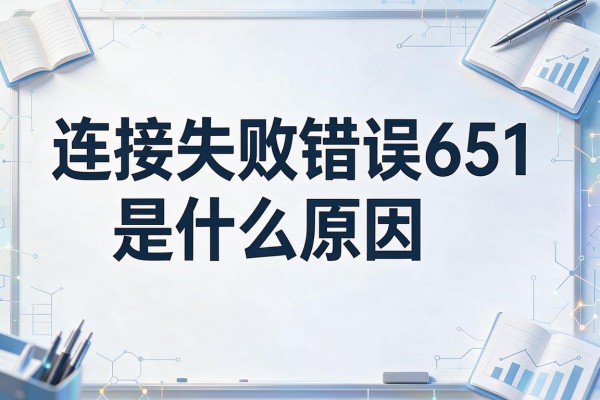 连接失败错误651是什么原因