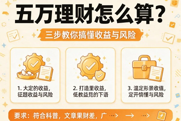 五万理财怎么算？三步教你搞懂收益与风险