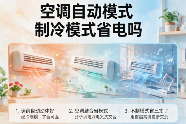 空调自动模式比制冷模式省电吗