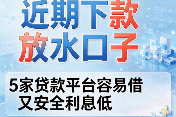 近期下款放水口子,阐述5家贷款平台容易借又安全利息低