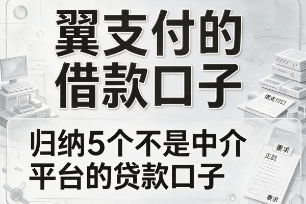 翼支付的借款口子，归纳5个不是中介平台的贷款口子