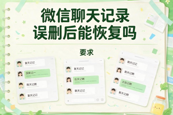 微信聊天记录误删后能恢复吗