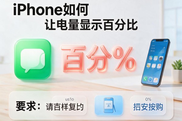 iPhone如何让电量显示百分比