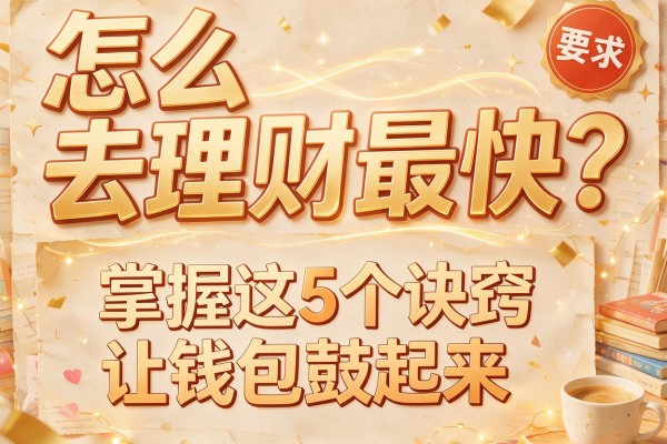怎么去理财最快？掌握这5个诀窍让钱包鼓起来