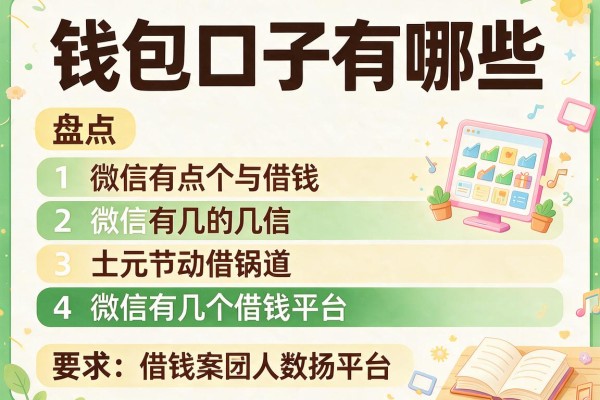 钱包口子有哪些，盘点五个微信有几个借钱平台