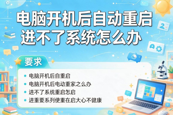 电脑开机后自动重启进不了系统怎么办？