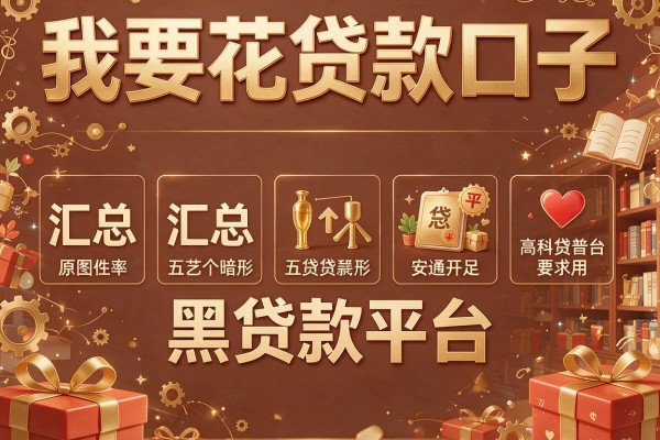 我要花贷款口子，汇总五个黑贷款平台