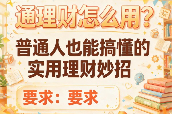 通理财怎么用？普通人也能搞懂的实用理财妙招