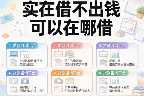 实在借不出钱可以在哪借，介绍五个贷款咨询平台