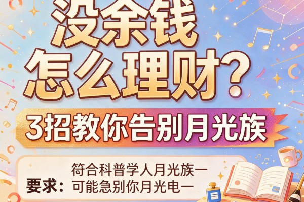 没余钱怎么理财？3招教你告别月光族