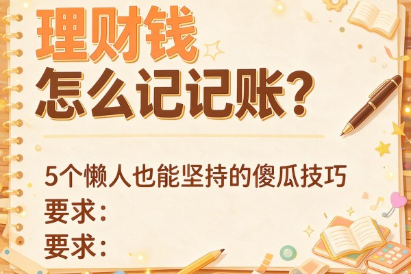 理财钱怎么记账？5个懒人也能坚持的傻瓜技巧