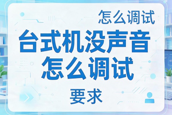 台式机没声音怎么调试