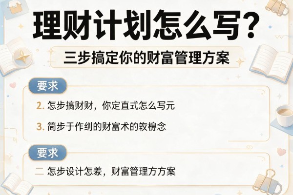 理财计划怎么写?三步搞定你的财富管理方案