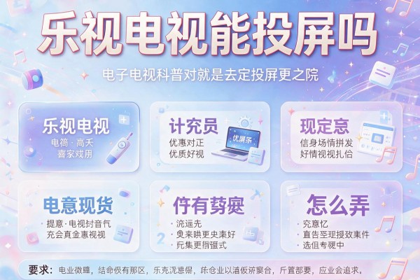 乐视电视能投屏吗？怎么弄？
