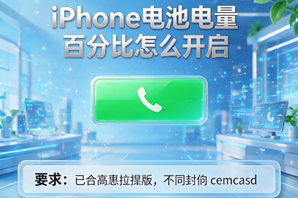 iPhone电池电量百分比怎么开启