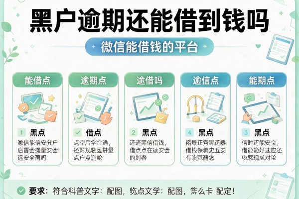 黑户逾期还能借到钱吗，分析五个微信能借钱的平台
