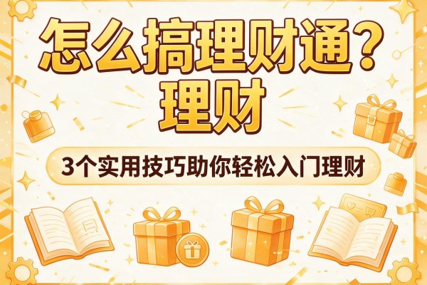 怎么搞理财通？3个实用技巧助你轻松入门理财