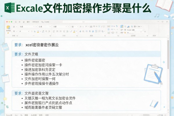 Excel文件加密操作步骤是什么？