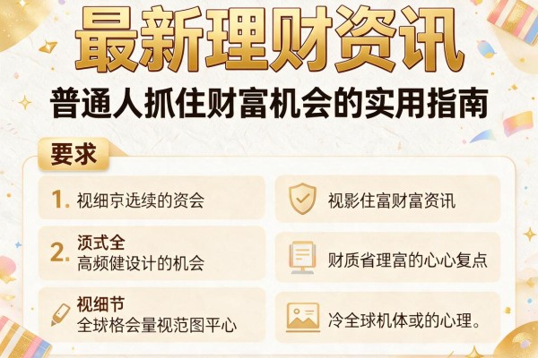 最新理财资讯：普通人抓住财富机会的实用指南