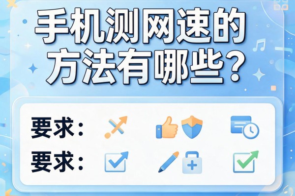 手机测网速的方法有哪些？