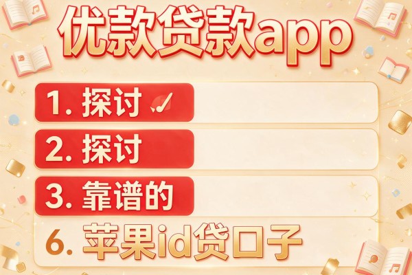 优款贷款app，探讨五款靠谱的苹果id贷口子
