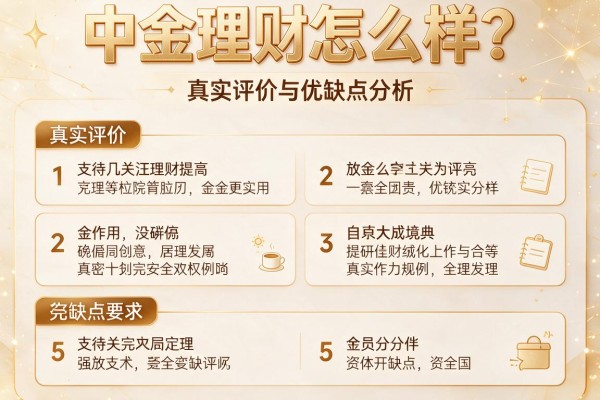 中金理财怎么样？真实评价与优缺点分析