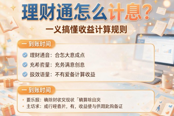 理财通怎么计息？一文搞懂收益计算规则和到账时间