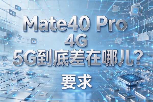 Mate40 Pro 4G和5G到底差在哪儿？