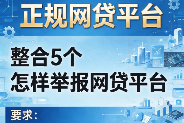 正规网贷平台，整合5个怎样举报网贷平台