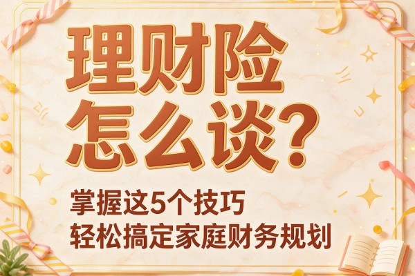 理财险怎么谈？掌握这5个技巧轻松搞定家庭财务规划