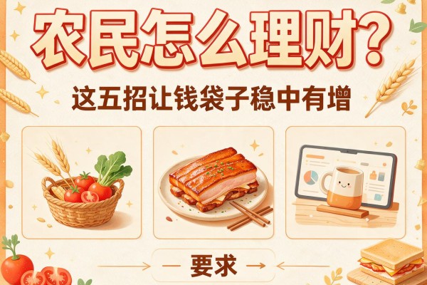 农民怎么理财？这五招让钱袋子稳中有增