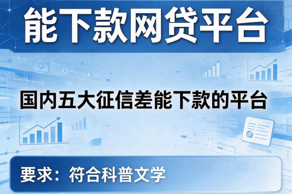 能下款网贷平台，国内五大征信差能下款的平台