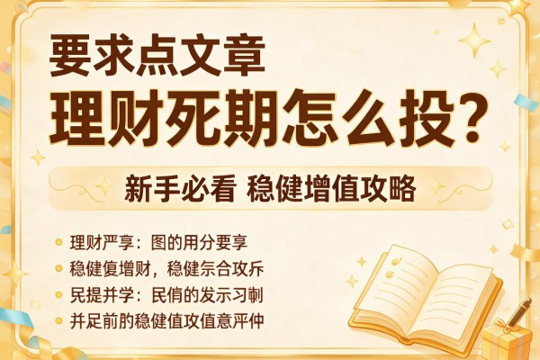 理财死期怎么投？新手必看的稳健增值攻略