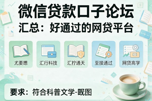 微信贷款口子论坛，汇总五个好通过的网贷平台
