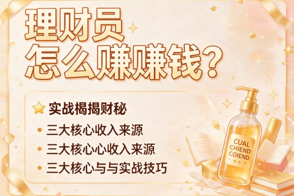 理财员怎么赚钱？揭秘三大核心收入来源与实战技巧