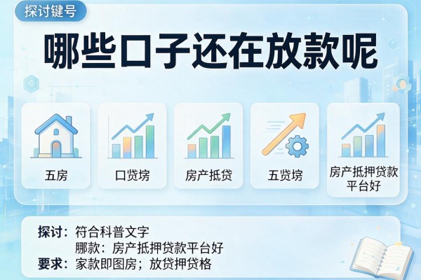 哪些口子还在放款呢，探讨五款房产抵押贷款平台好