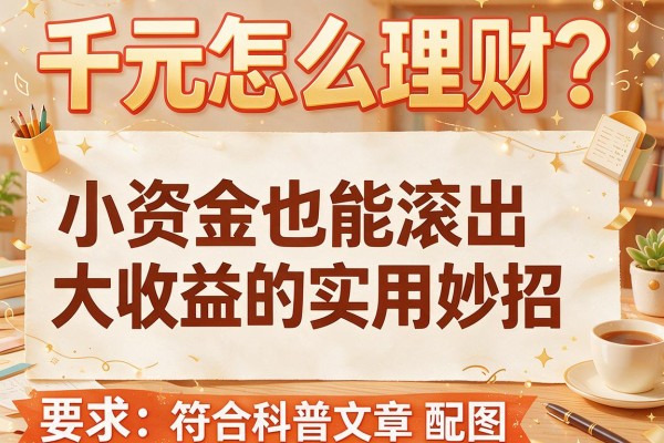 千元怎么理财？小资金也能滚出大收益的实用妙招
