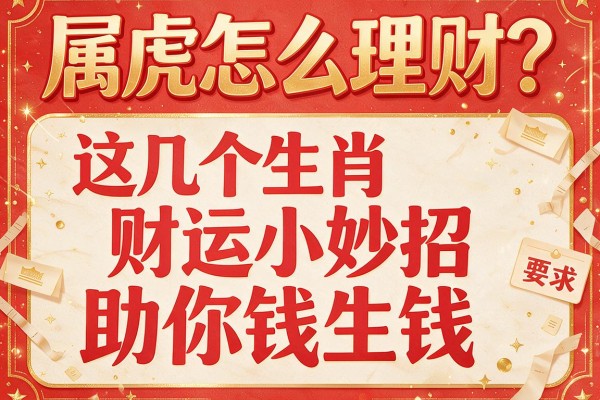 属虎怎么理财？这几个生肖财运小妙招助你钱生钱