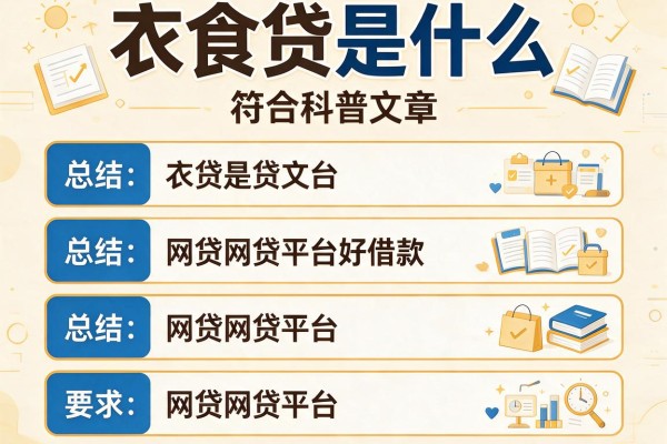 衣食贷是什么，总结五个网贷网贷平台好借款