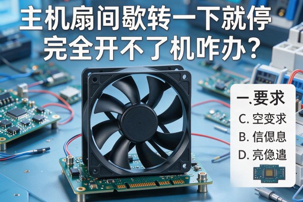 主机风扇间歇转一下就停，完全开不了机咋办？