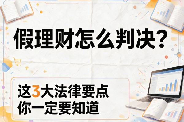 假理财怎么判决？这3大法律要点你一定要知道