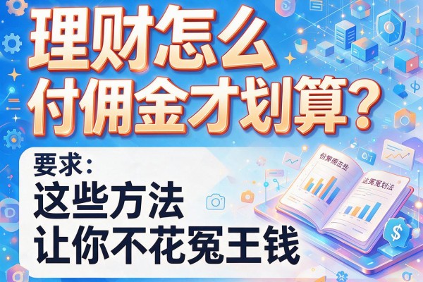 理财怎么付佣金才划算？这些方法让你不花冤枉钱