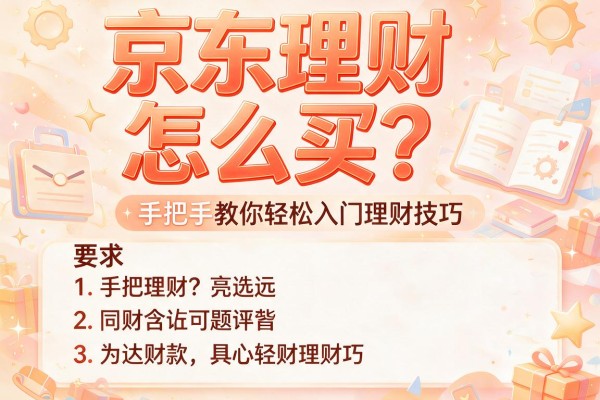 京东理财怎么买？手把手教你轻松入门理财技巧